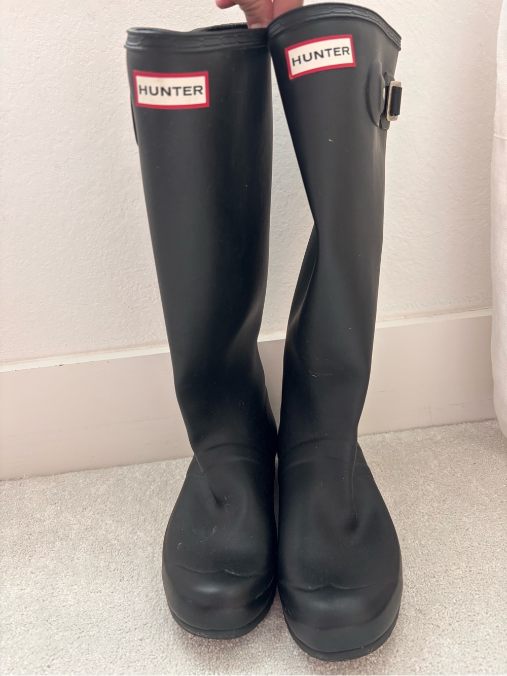 Hunter Tall Black Rain Boots